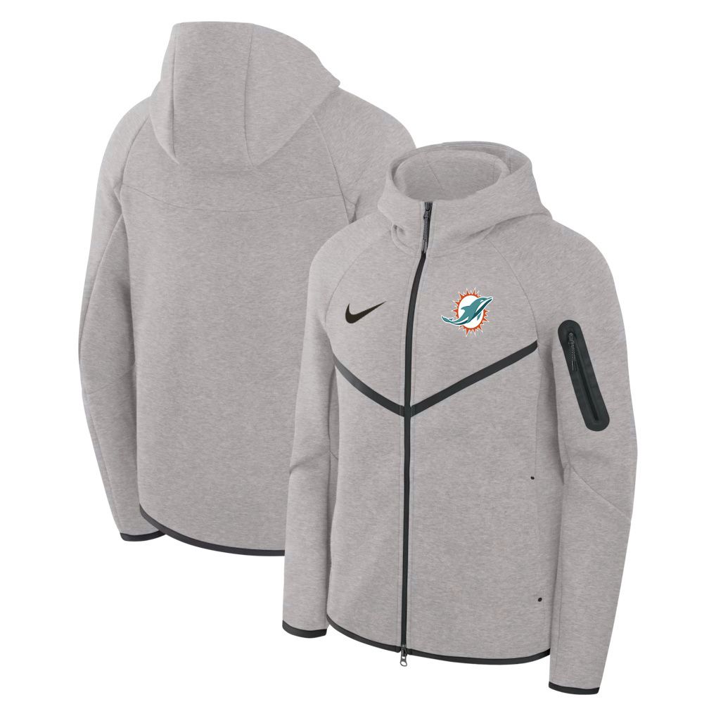 Men 2026 Nike NFL Miami Dolphins hoodie grey 05